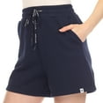 thumbnail image 4 of White Mark Short en Molleton Longline Extensible à Taille Haute pour Femmes, 4 of 5