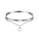thumbnail image 1 of Brazalete Pulsera cristal zirconia corazon plata Ryscom casual, 1 of 5