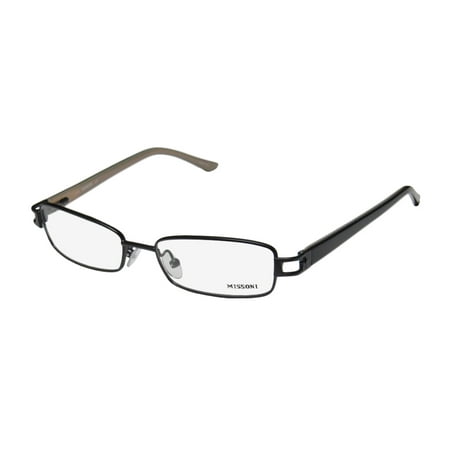 Missoni Designer (New Missoni 09203 Mens/Womens Designer Full-Rim Black Comfortable Adult Size Optical Frame Demo Lenses 50-16-130 Flexible Hinges)