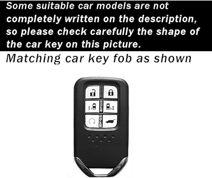 6 Button Key Fob Cover Protector Fit for Honda Odyssey Freed Elysion Soft TPU Keyless Full Protection Key Case Shell Holder with Keychain