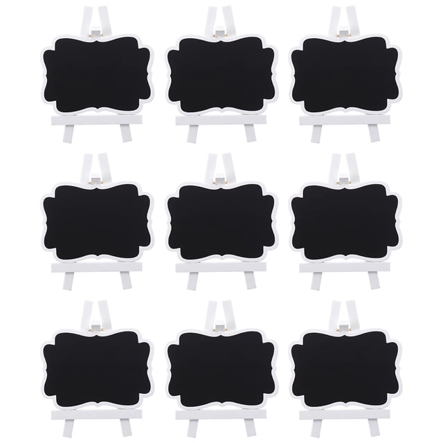 9 mini pizarras creativas con soporte para mensajes y notas