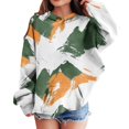 thumbnail image 2 of Mfakffe Kids Camo Print Hooded Pullover Sweatshirt Long Sleeve Hoodie with Kangaroo Pocket Casual Loose Fit Tops for Spring Autumn, 2 of 4