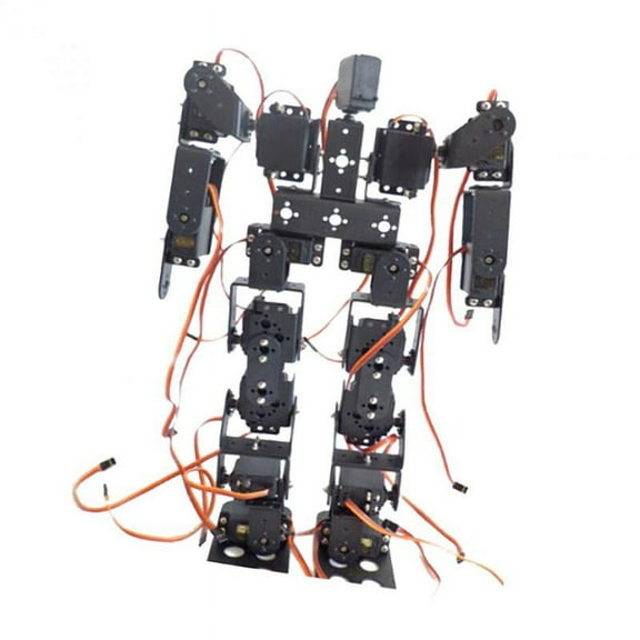 yotijay 17 DOF Biped Robot Educational Robot with Servo Mount Kit Servo Bracket for