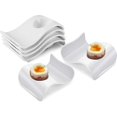 thumbnail image 5 of 1 Pack Ceramic Egg Cup, Porcelain Egg Cup for Soft Boiled Egg, Egg Holder Set for Breakfast, Kitchen, 13.5*8*3.5cm White Dare, 5 of 5