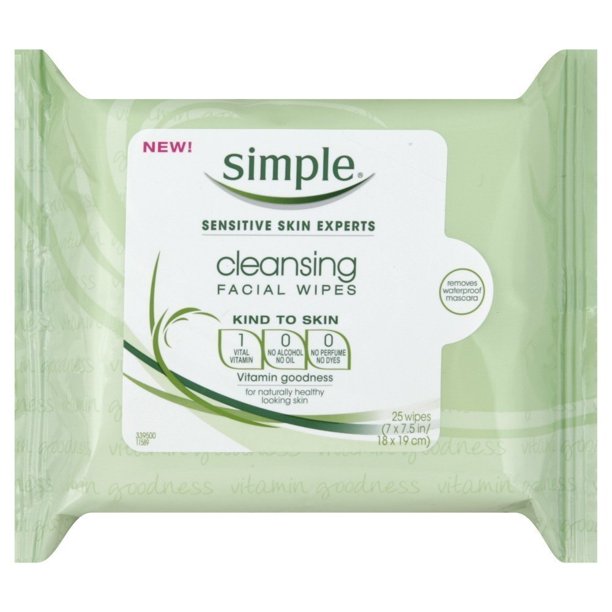 Halo (Wipes) Simple Eye Makeup Remover Liner To Shadow Pads 30 Ct (Pack