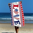 thumbnail image 5 of Independence Day Beach Towel Microfiber Beach Towel for Adults,Lightweight Quick Dry Absorbent Compact Sand Free Beach Towel for Swimming Pool,Camping,Yoga,Travel 55.12x27.56 inch, 5 of 5
