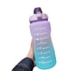 thumbnail image 1 of Botella de agua de 2L con pajita Gran capacidad con asa para viajes deportes al aire libre gimnasio CACAGOO Morado, 1 of 7