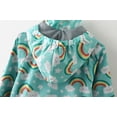 thumbnail image 3 of kpoplk Kids Raincoats For Boys Waterproof Rain Jacket Cartoon Children Toddler Rain Wear Children Rain Poncho,Yellow, 3 of 7