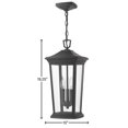 thumbnail image 4 of 2362MB-LL Hinkley Lighting Bromley - 3 Light Large Outdoor Hanging Lantern in Traditional Style - 10 Inches Wide by 19.25 Inches High-Museum Black, 4 of 18
