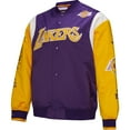 thumbnail image 2 of Unisex Mitchell & Ness Purple Los Angeles Lakers Vintage Team Origins Satin Full-Snap Jacket, 2 of 7