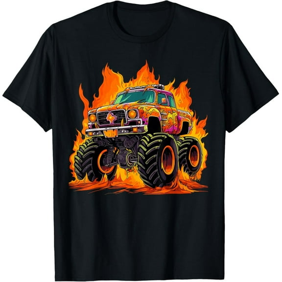 Monster Truck Shirt for Toddlers Youth and Adults Big Truck Lover Tee