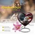 thumbnail image 5 of Majestic Guardian Cremation Urns For Adult Ashes Women - Urns For Mom Ashes - Heart Urns For Ashes Keepsake - Cremation Urns - Metal Urns For Human Ashes - Urn For Mom Urn Heart (Size - 3inch,2pcs), 5 of 5