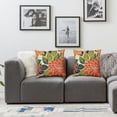 thumbnail image 2 of Fall Burnt Orange Outdoor Pillow Covers Mustard Yellow Green Dahlia Floral Decor Throw Pillows Modern Geometry Flower Decorative Cushion Cases for Sofa Couch Bed Decorations, 2 of 7