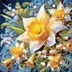 thumbnail image 1 of (AT309) Serie Flores Y Plantas Hermosas Con Diamantes Parciales Pintura Resina Con Forma Especial Diamantes 30x30cm, 1 of 2