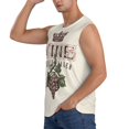 thumbnail image 3 of Haiem Men's Wine Print Tank Tops Summer Sleeveless Cut Off Workout T-Shirts Fitness Vest Athletic Undershirts-Large, 3 of 8