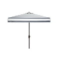 thumbnail image 2 of SAFAVIEH Outdoor Collection Elsa Fashion Line 7.5-Foot Square Umbrella Navy/White, 2 of 6