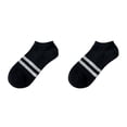 thumbnail image 3 of Minnieouse Los tobillos atléticos pegan la tela de algodón para la comodidad duradera Calcetines deportivos bien hechos del puño Negro 2Conjunto, 3 of 6