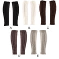 thumbnail image 4 of Qarigey Cubierta para calentador de piernas, cubiertas para envolver las rodillas, accesorio de ropa para niña de estilo Simple, puños para botas de Medias Gris claro Qarigey AP011051-05B, 4 of 6