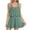 Green, variant on Annhoo Summer Romper for Women Casual Pleated Sleeveless Ruffled Short Jumpsuits Plus Size Fashion 1 Piece Outfits