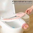 thumbnail image 4 of Eva Toilet Seat Cover, Cat Patterns Travel Portable Toilet Mats, Washable Reusable Toilet Seat Cushions Pasted Toilet Pad Pink, 4 of 6