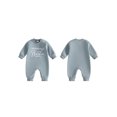 thumbnail image 2 of Cjfdfy Newborn Baby Boy Fall Outfit Mommy's Bestie Printed Long Sleeve Jumpsuit Baby Take Home Outfit Infant Cute Coming Home Clothes 0-18M, 2 of 9