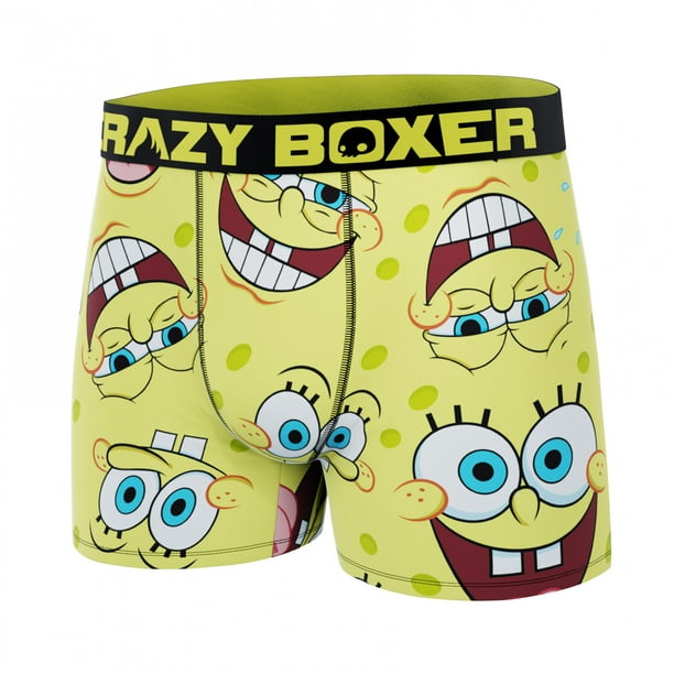 Crazy Boxers SpongeBob SquarePants Faces Boxer Briefs in Present