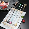 thumbnail image 3 of HAMPPLIES Coffee Stirrers Spoons Bar Swizzle Sticks 304 Stainless Steel 2Pcs, 3 of 8