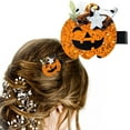 thumbnail image 2 of Halloween Pumpkin Hair Clip Festival Party Decoration Accessory for Women Girls, 2 of 6
