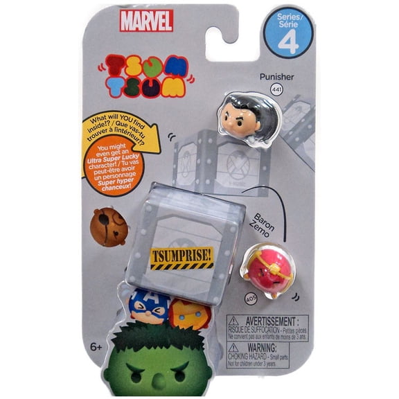 Marvel Tsum Tsum 3-Pack Mini-Figures Series 4 - Select Figure(s)