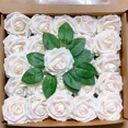 thumbnail image 3 of 10/25/50 piezas de rosas artificiales de espuma, flores falsas, rosas para ramos de boda, fiestas, decoración del hogar, decoración del jardín, 3 of 5