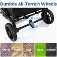 thumbnail image 5 of Tripland Wagon Stroller for Kids, 2-Seater All-Terrain Wagon with Canopy,Pull & Push Handle,Black, 5 of 11