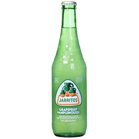 Jarritos Grapefruit Soda, 12.5 fl oz (370 ml) Glass Bottle, 1 Count