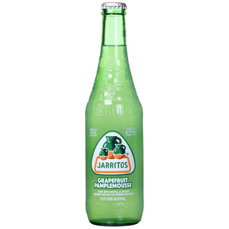 Jarritos Grapefruit Soda, 12.5 fl oz (370 ml) Glass Bottle, 1 Count