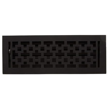 

Signature Hardware 943115-4-10 Durand Iron Floor Register - Black