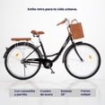 thumbnail image 2 of Bicicleta Neon Urbana Rodada 26 Con Canastilla Color Negro, 2 of 7