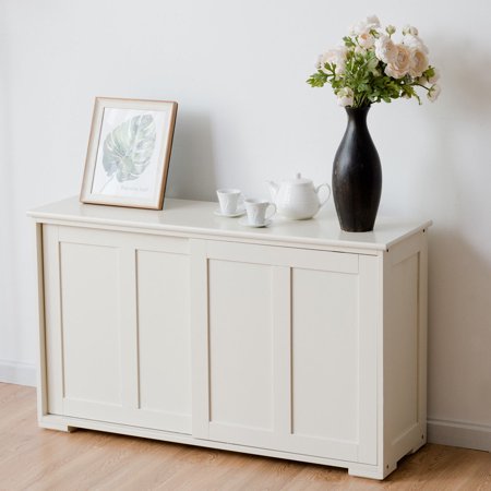 Costway Kitchen Storage Cabinet Sideboard Buffet Cupboard Wood