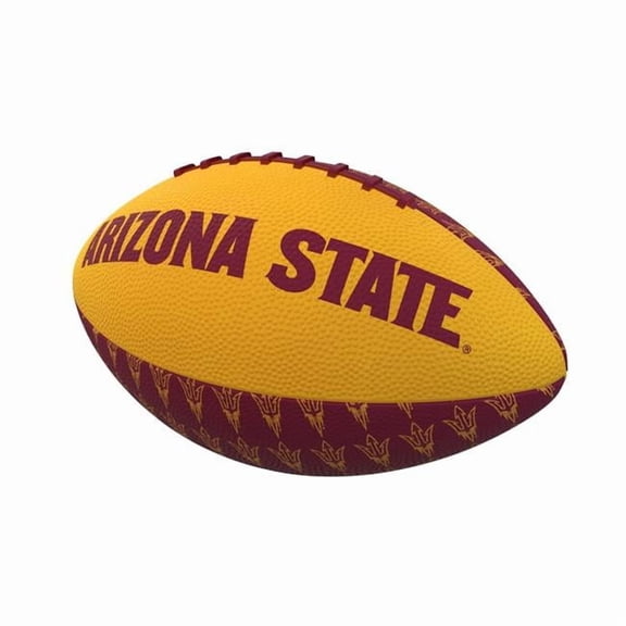 Logo Brands 107-93MR-3 AZ State Repeating Mini-Size Rubber Football