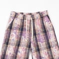 thumbnail image 5 of Thousandth Men's Plus Size Casual Elastic Waistband Fashionable Drawstring Checkered Athletic Five Point Ice Silk Quick Drying Shorts, 5 of 7