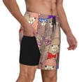 thumbnail image 2 of Fotbe Cute Lamas Traje de Baño para Hombre – Shorts de Natación de Secado Rápido con Forro y Bolsillos-X-Large, 2 of 6