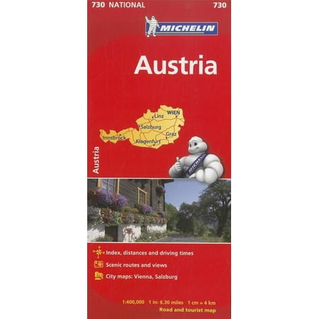 Michelin austria road and tourist map: 9782067171725