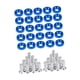 thumbnail image 3 of 20 tornillos para matrícula con arandelas, herrajes de montaje, tuercas de fijación, seguridad azul, 3 of 9