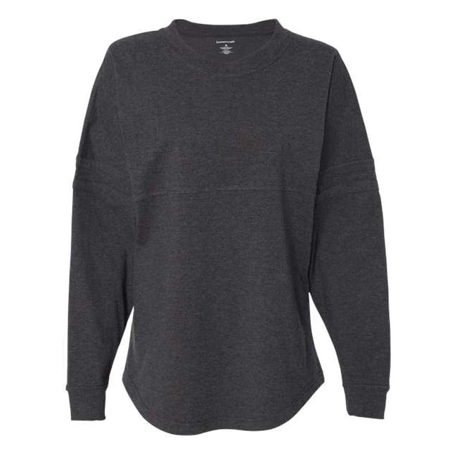 boxercraft Pom Pom Jersey Jersey de manga larga para mujer, Carbón XL boxeador T14