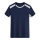 thumbnail image 5 of pstuiky camisetas de hombre, Blusa deportiva informal de color liso con cuello redondo y manga corta elástica para hombre ropa de hombre l, 5 of 6