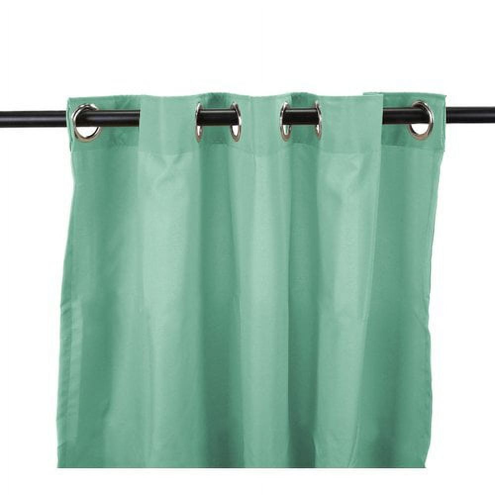 Jordan Manufacturing 3VOC5496-1853Q 96 in. Indoor & Outdoor Curtain Panel - Tangerine & White