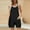 Black, variant on Hvot&aat Womens Summer Eyelets Shorts Rompers Loose Spaghetti Strap Sleeveless Casual Bib Shorts Jumpsuit Overalls with Pockets