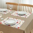 thumbnail image 3 of Pioneer Flower Floral Print Pattern Summer Placemats Table Placemats Set Of 4-Linen Kitchen Washable Placemats Table Mats 12x18 Inch Non-Slip Heat Resistant, 3 of 6