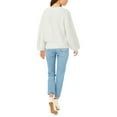 thumbnail image 2 of 1.State Womens Midnight Garden Cable Knit Crewneck Pullover Sweater, 2 of 2