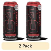 (2 pack) C4 Ultimate Energy Drink, Fruit Punch, 16 fl oz Single Can
