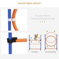 thumbnail image 3 of Orange Dog Agility Training Set – Weave Poles, Hurdle, Jump Ring & Pause Box | Portable Pet Exercise Equipment for Backyard Play, 3 of 7
