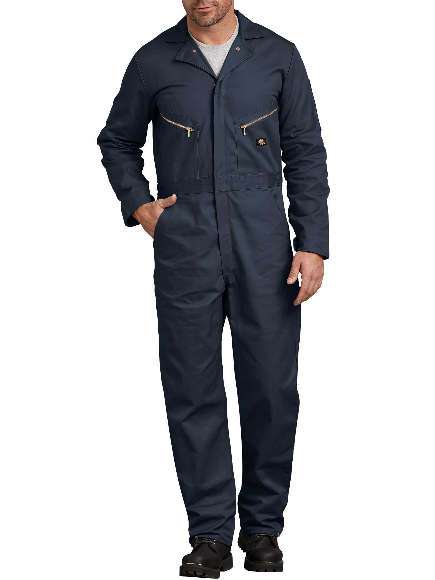 Dickies Mens and Big Mens Deluxe Cotton Long Sleeve Coveralls - Walmart.com
